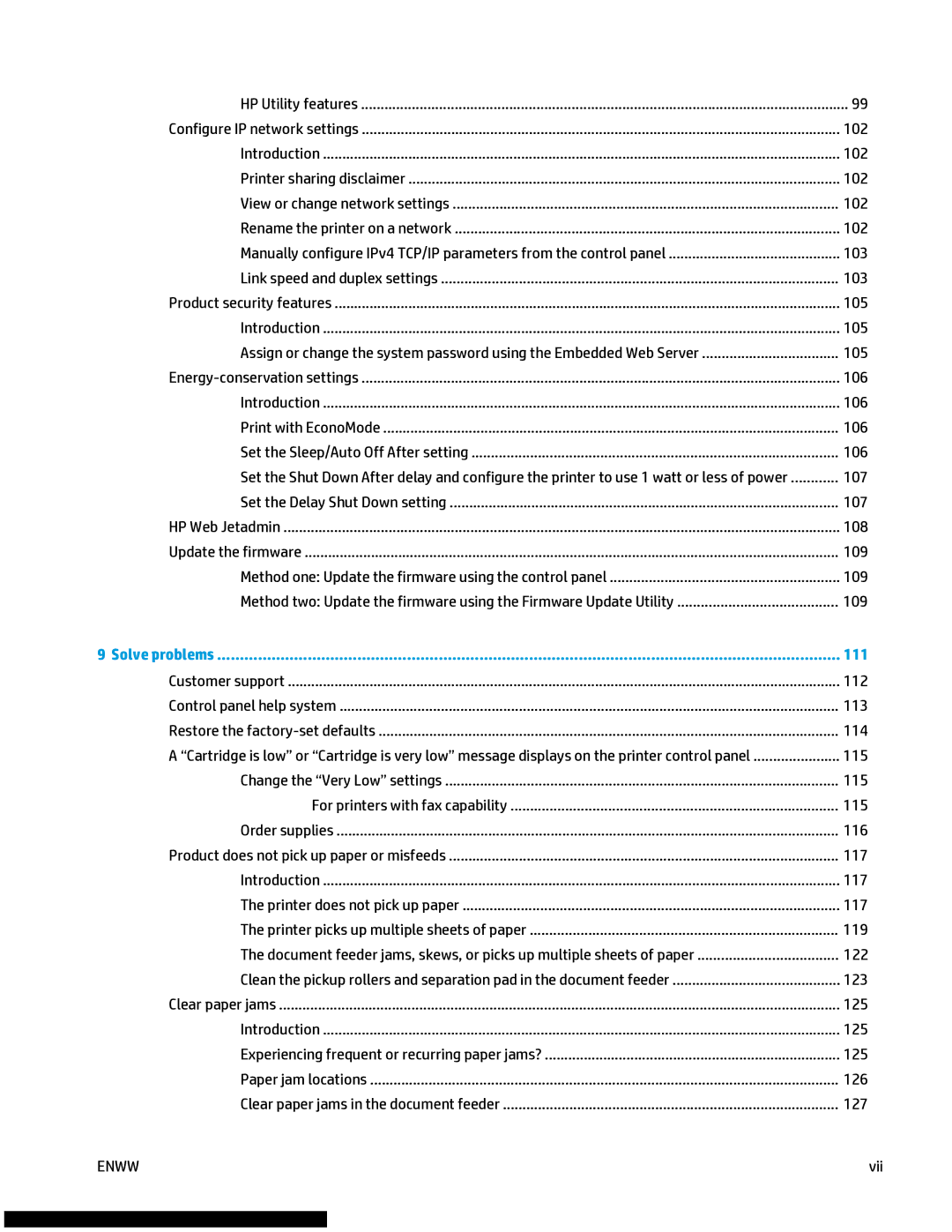 HP M477fnw manual 111 