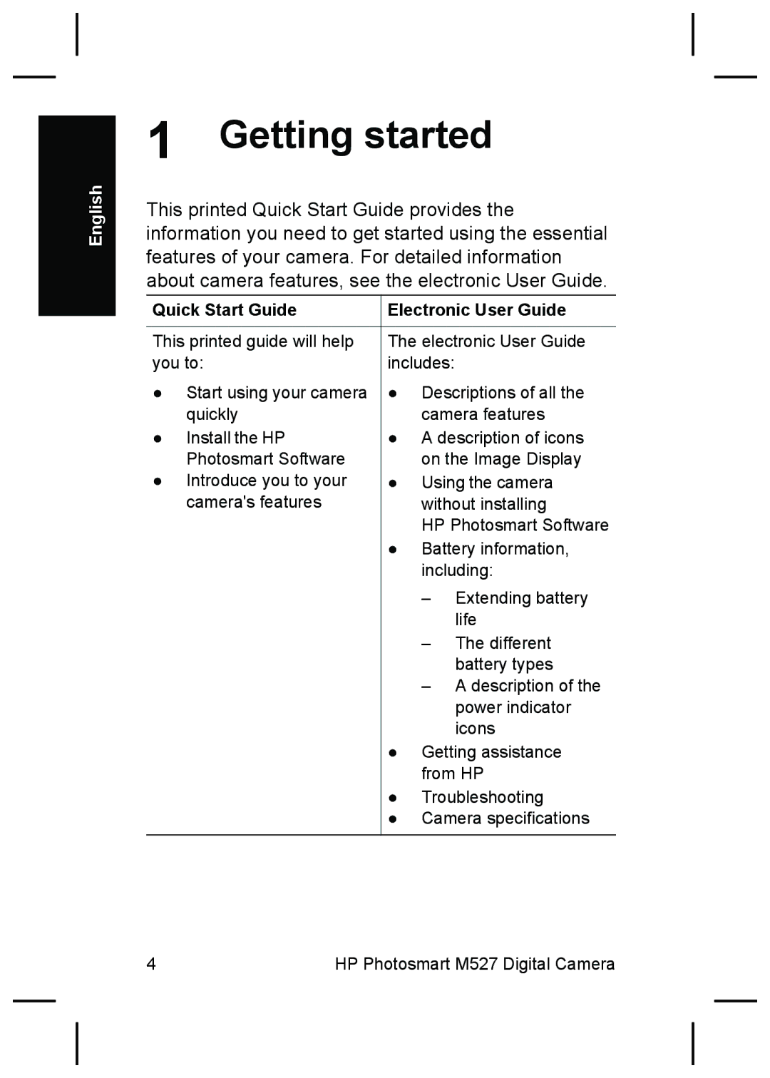 HP M525, M425 manual Getting started, Quick Start Guide Electronic User Guide 