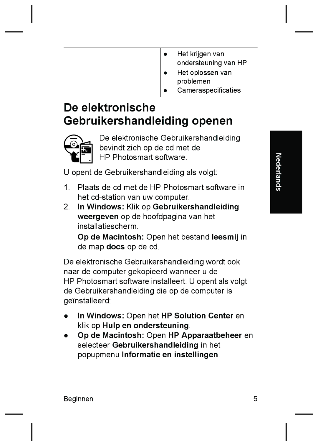 HP M527 manual De elektronische Gebruikershandleiding openen 