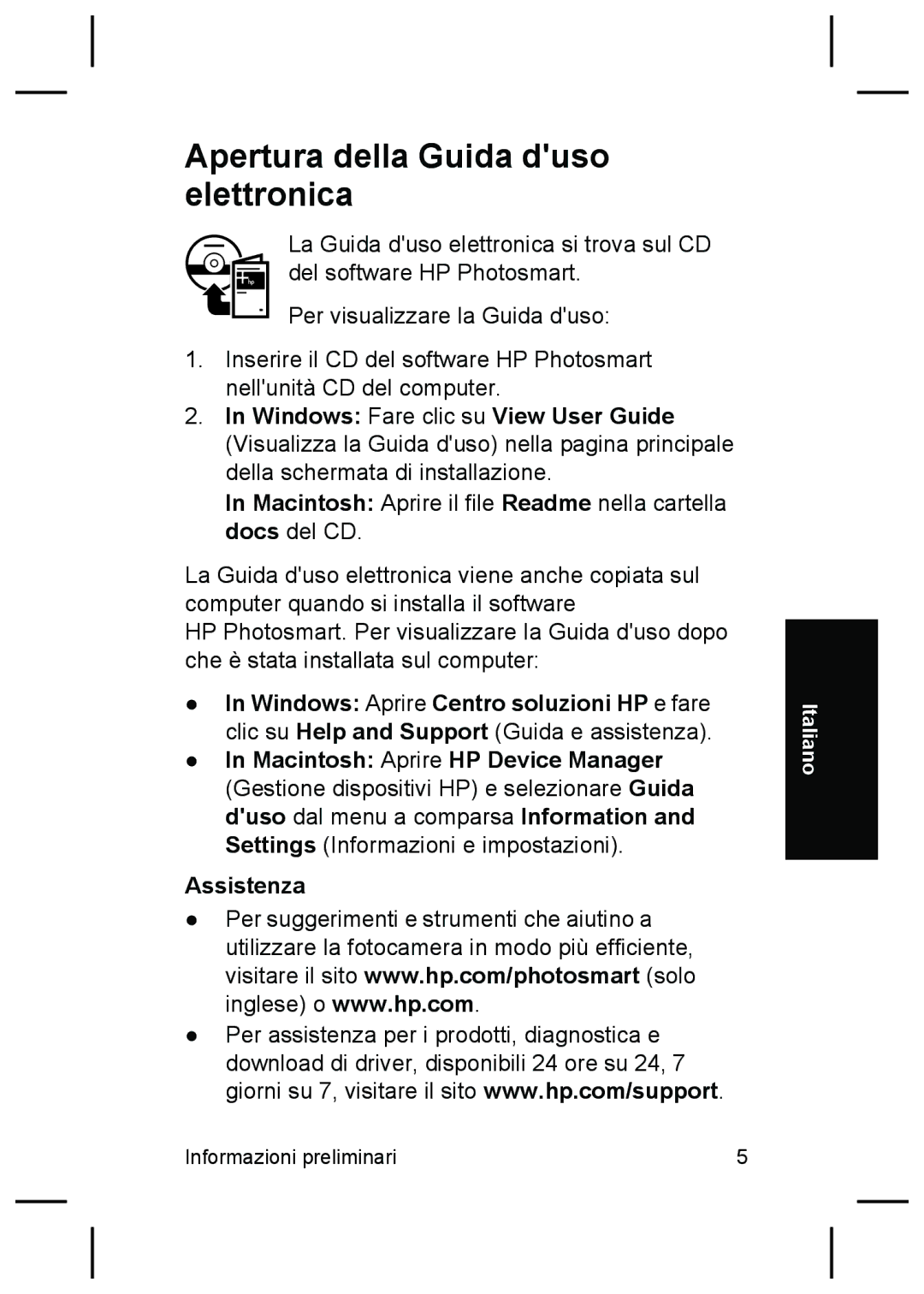 HP M527 manual Apertura della Guida duso elettronica 