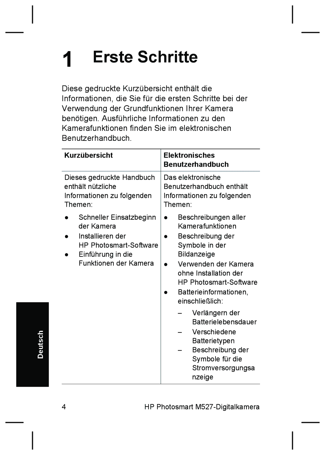 HP M527 manual Erste Schritte 