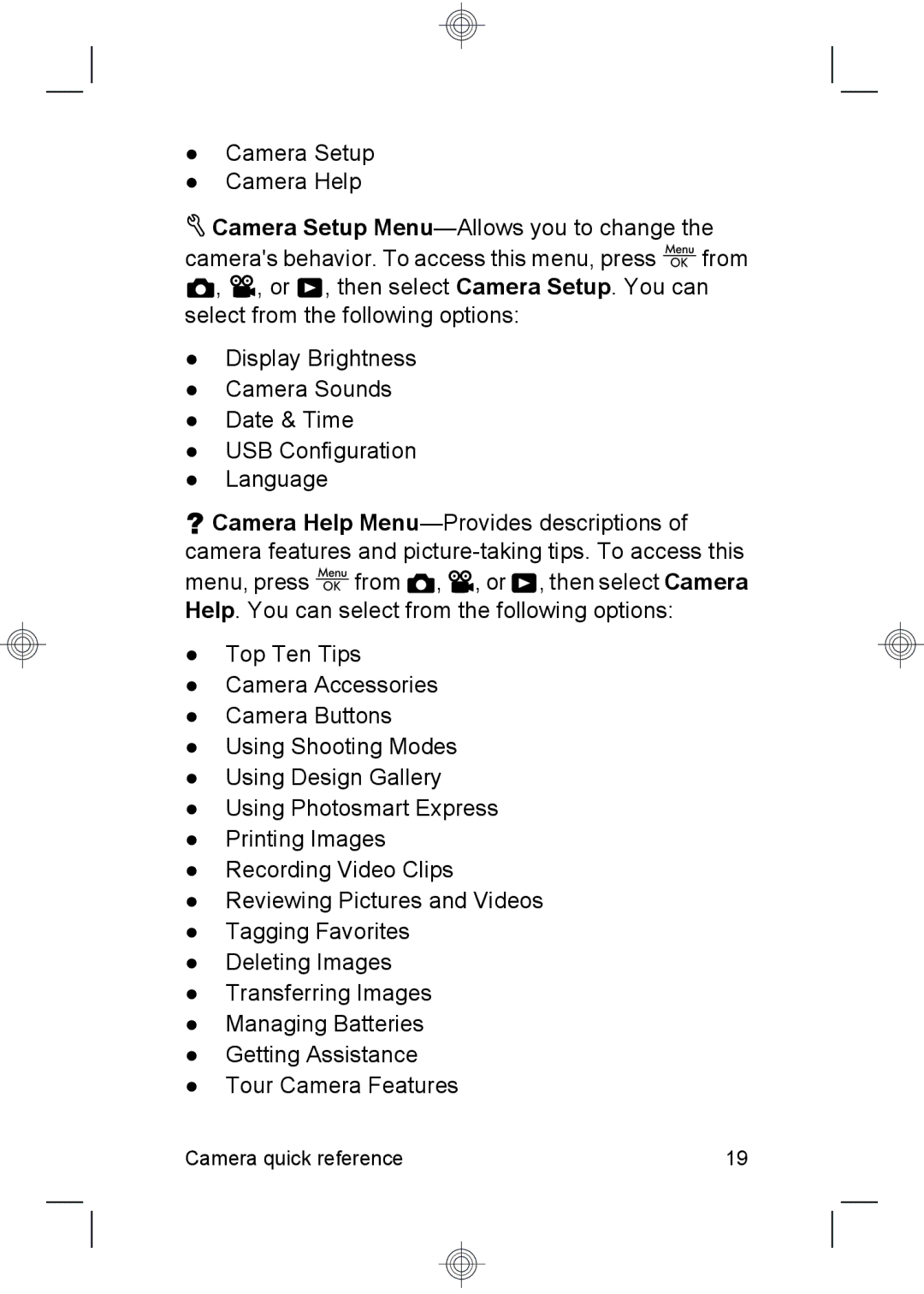 HP M437, M537 manual Camera quick reference 