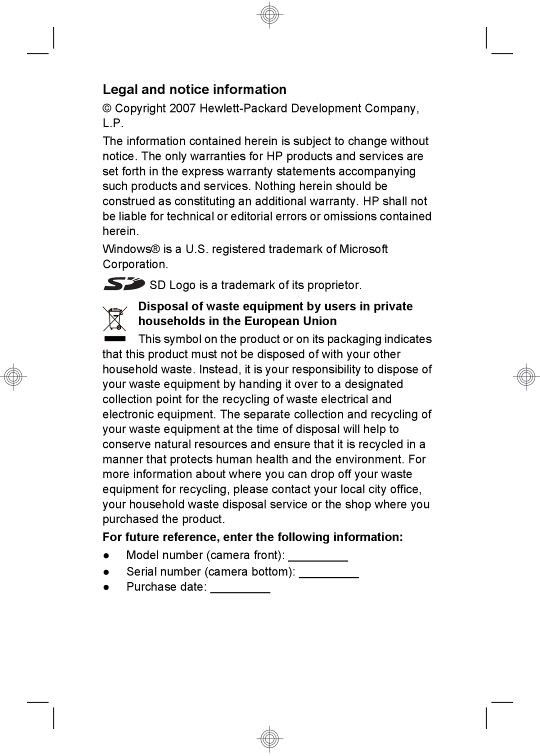 HP M537, M437 manual Legal and notice information 