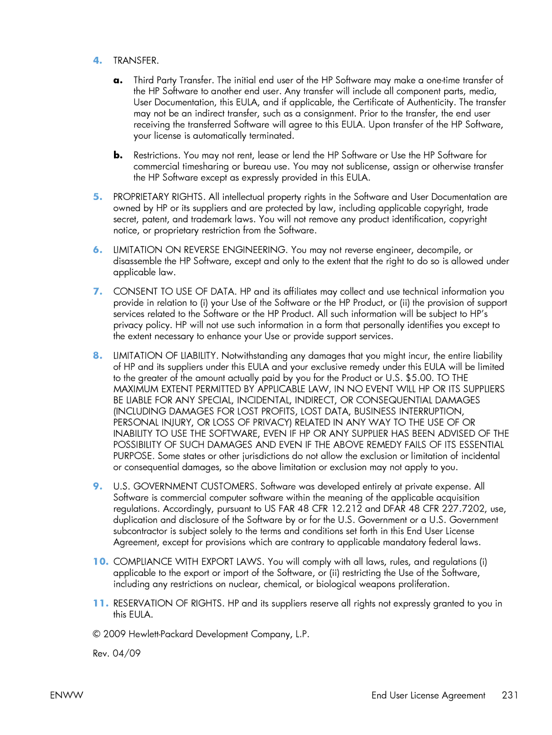 HP M551DN manual Transfer 