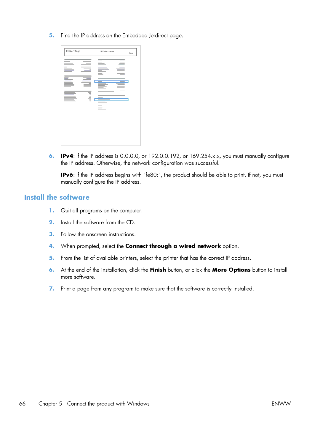 HP M551DN manual Install the software 