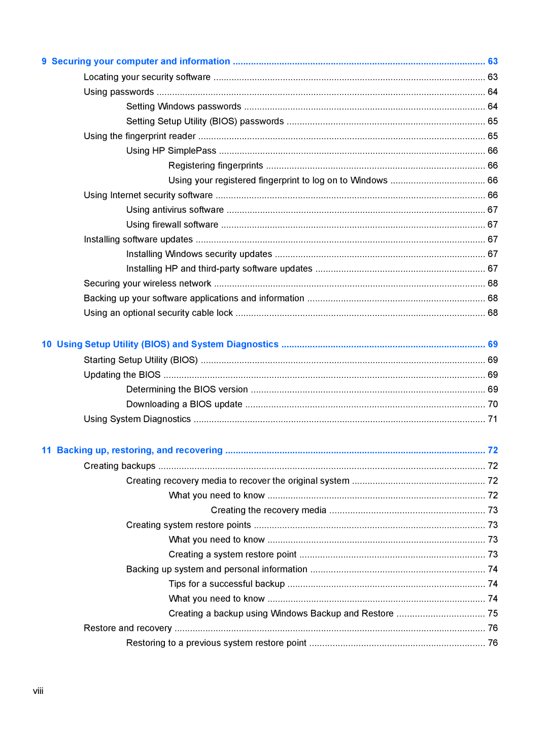 HP M6 1045DX B5S08UAR#ABA manual Securing your computer and information 