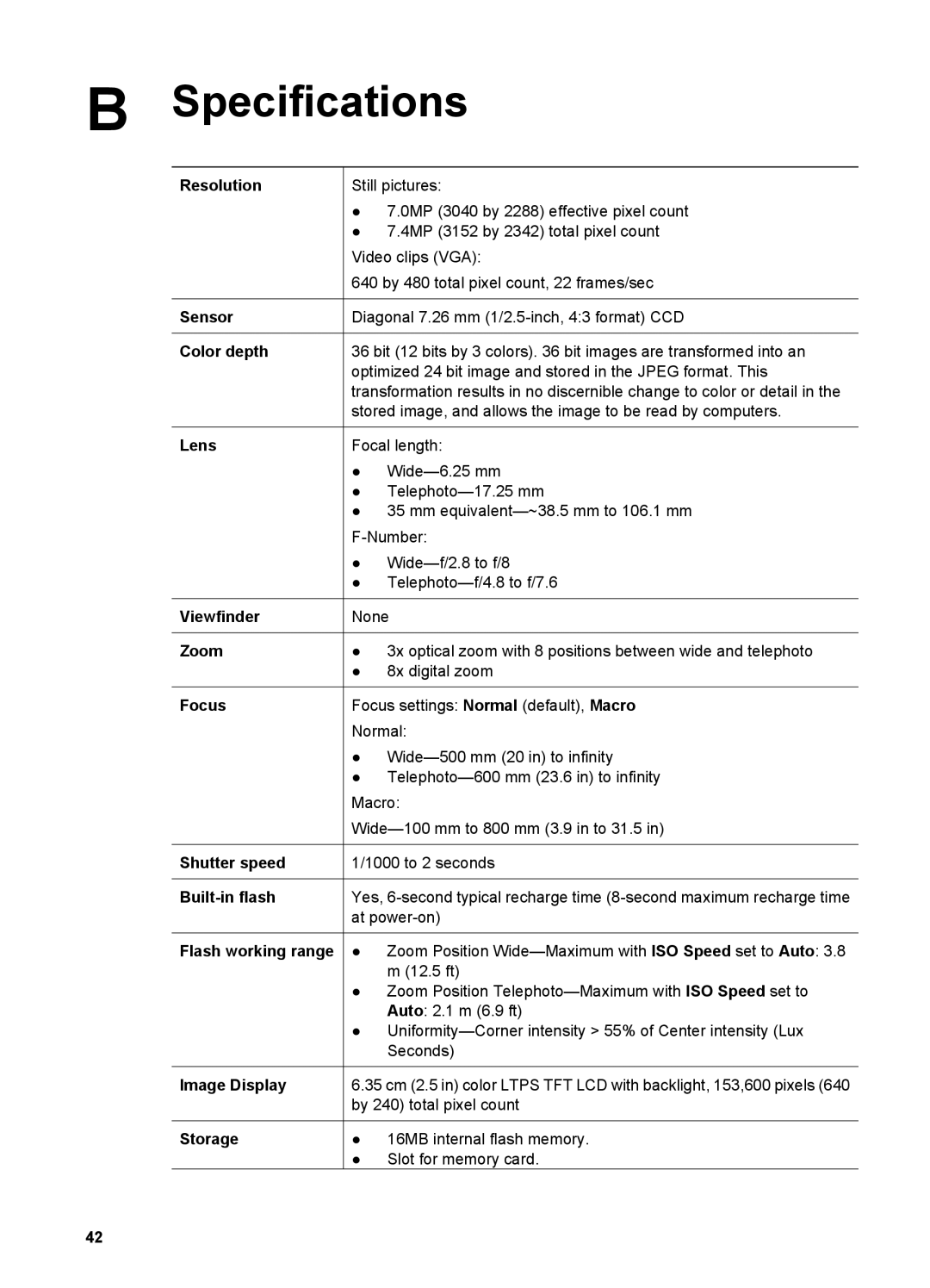 HP M627 manual Specifications 