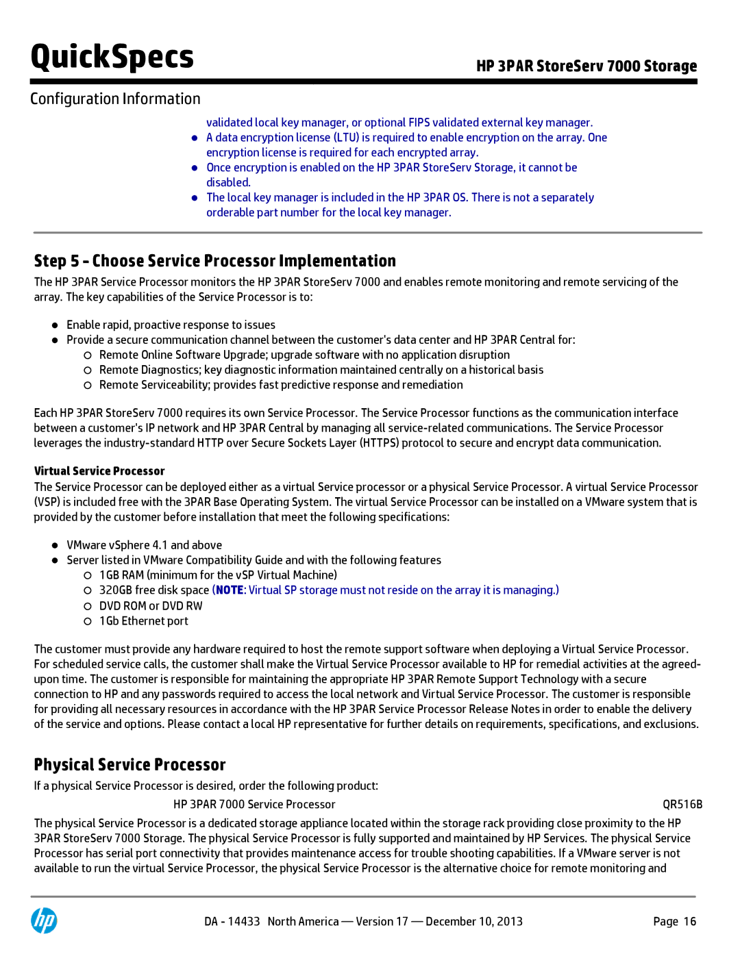 HP M6710 QR504A manual Choose Service Processor Implementation, Physical Service Processor, Virtual Service Processor 