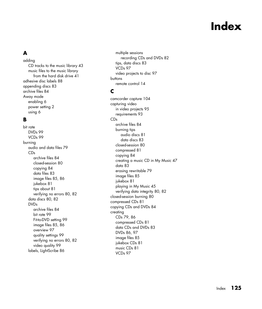 HP m7267c, m7248n, m7246n, m7257c, m7259c, m7287c, m7263w, m7260n, m7250n manual Index 