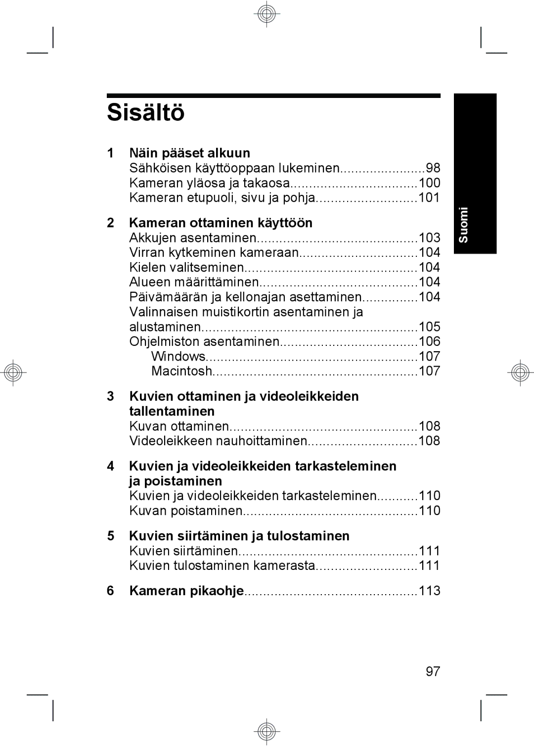 HP M737 manual Sisältö 