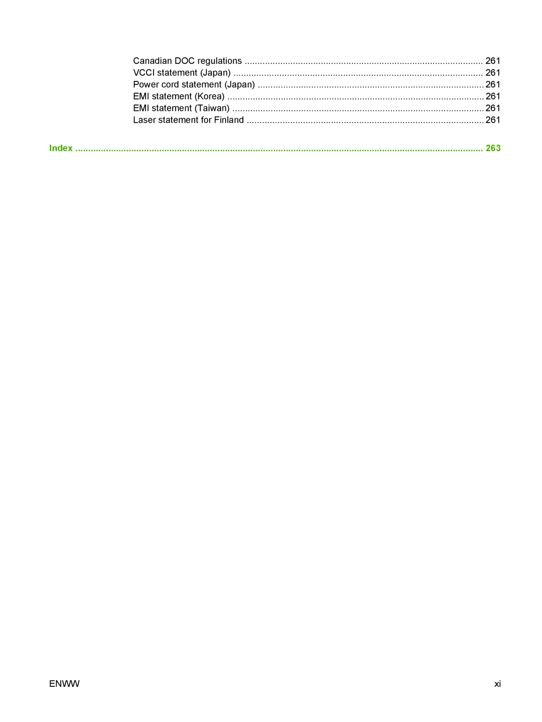 HP M9050 MFP manual 263 