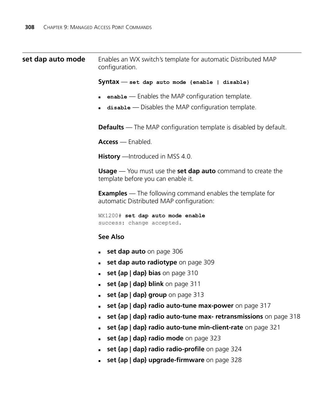 HP Manager Software manual Syntax set dap auto mode enable disable 