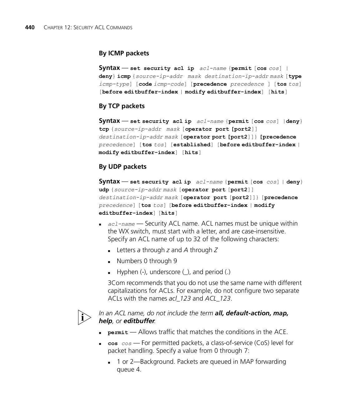 HP Manager Software manual By Icmp packets, By TCP packets, By UDP packets 