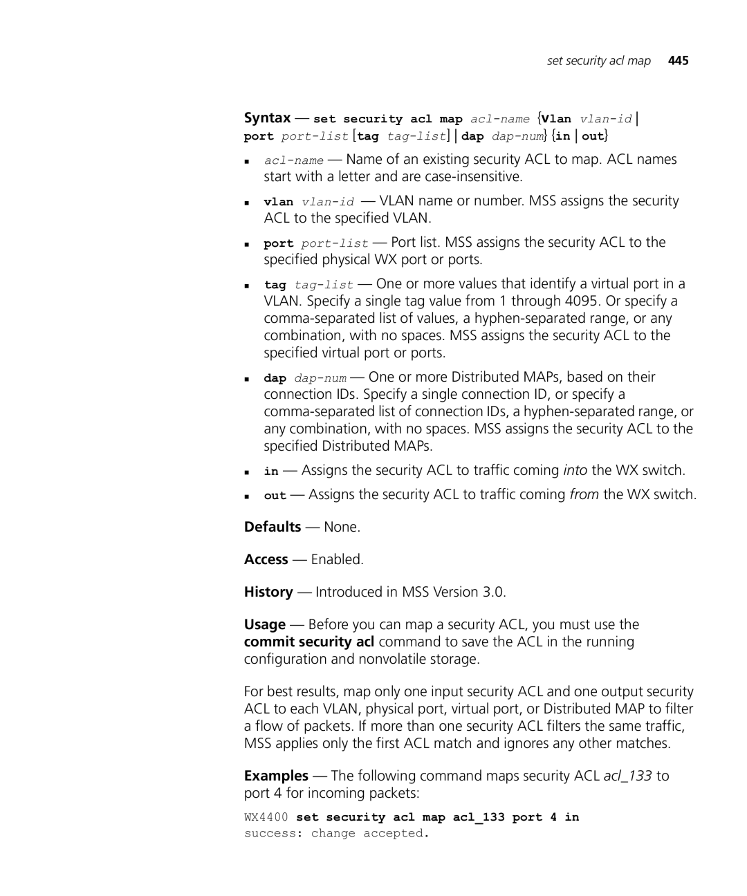 HP Manager Software manual Set security acl map 