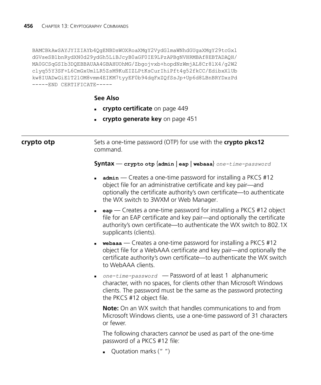 HP Manager Software manual Crypto otp 