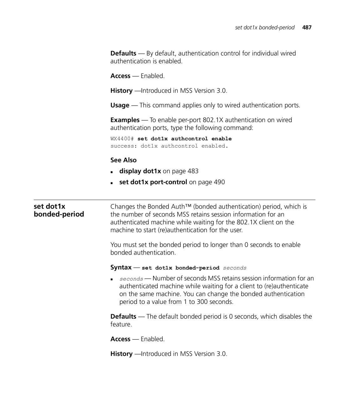 HP Manager Software manual Authentication is enabled, Examples To enable per-port 802.1X authentication on wired 