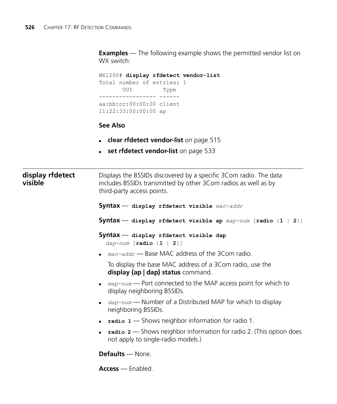 HP Manager Software manual Visible, Display ap dap status command 