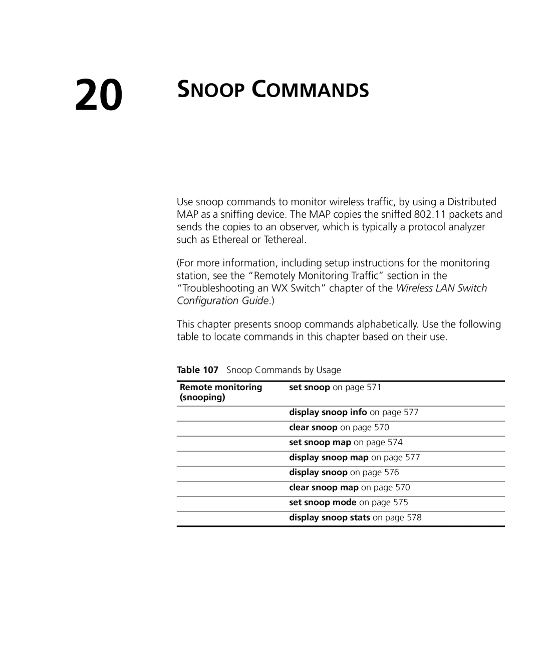 HP Manager Software manual Snoop Commands 