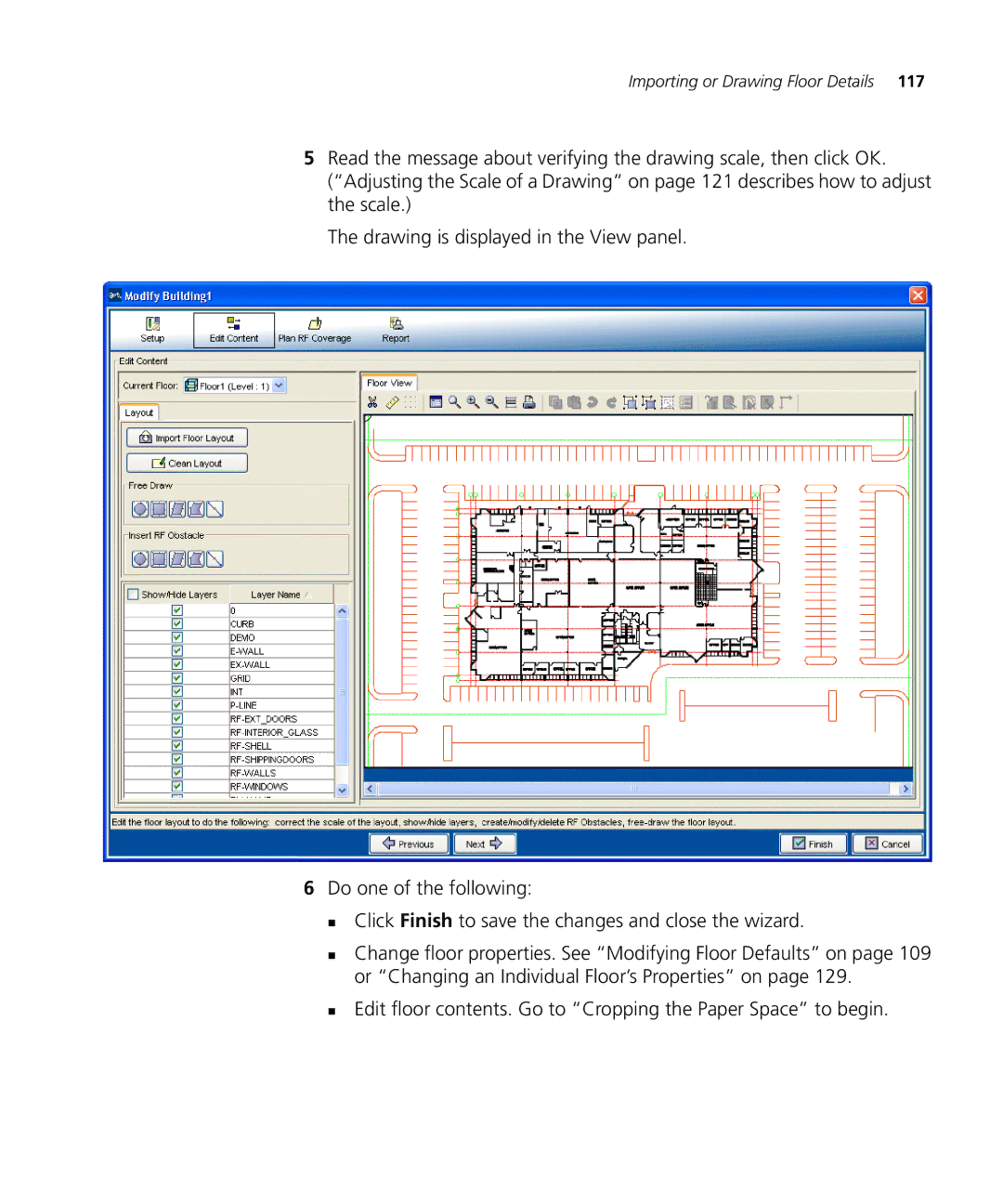 HP Manager Software manual Importing or Drawing Floor Details 