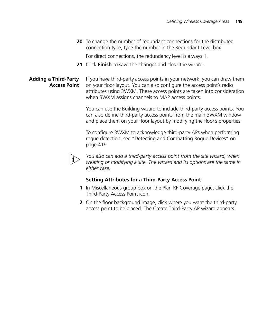 HP Manager Software manual Setting Attributes for a Third-Party Access Point 