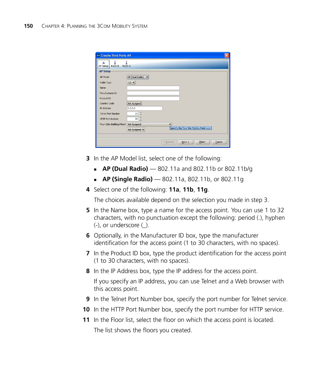 HP Manager Software manual Planning the 3COM Mobility System 