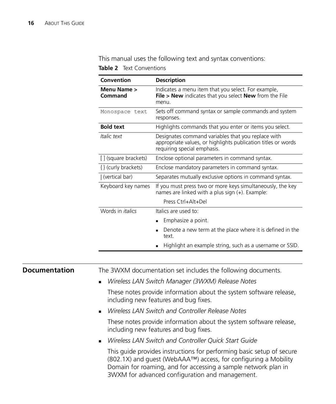 HP Manager Software Documentation, This manual uses the following text and syntax conventions 