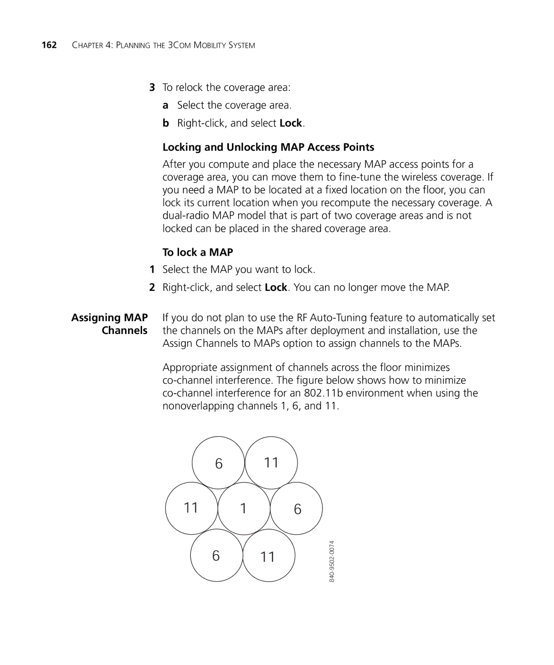 HP Manager Software manual Locking and Unlocking MAP Access Points, To lock a MAP 