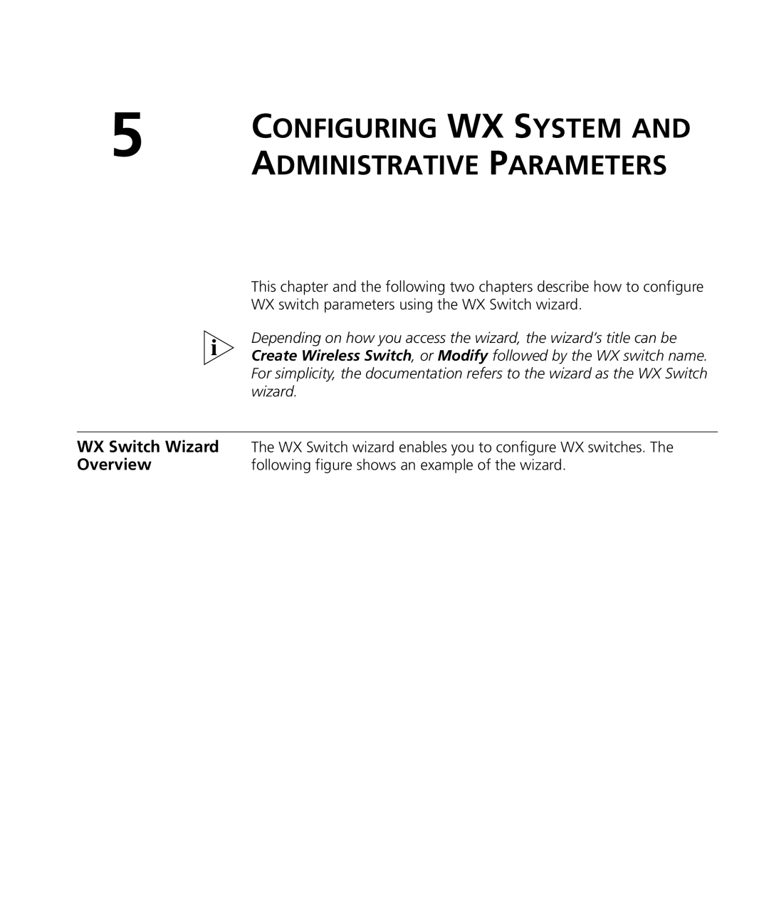 HP Manager Software manual WX Switch Wizard, Following figure shows an example of the wizard 