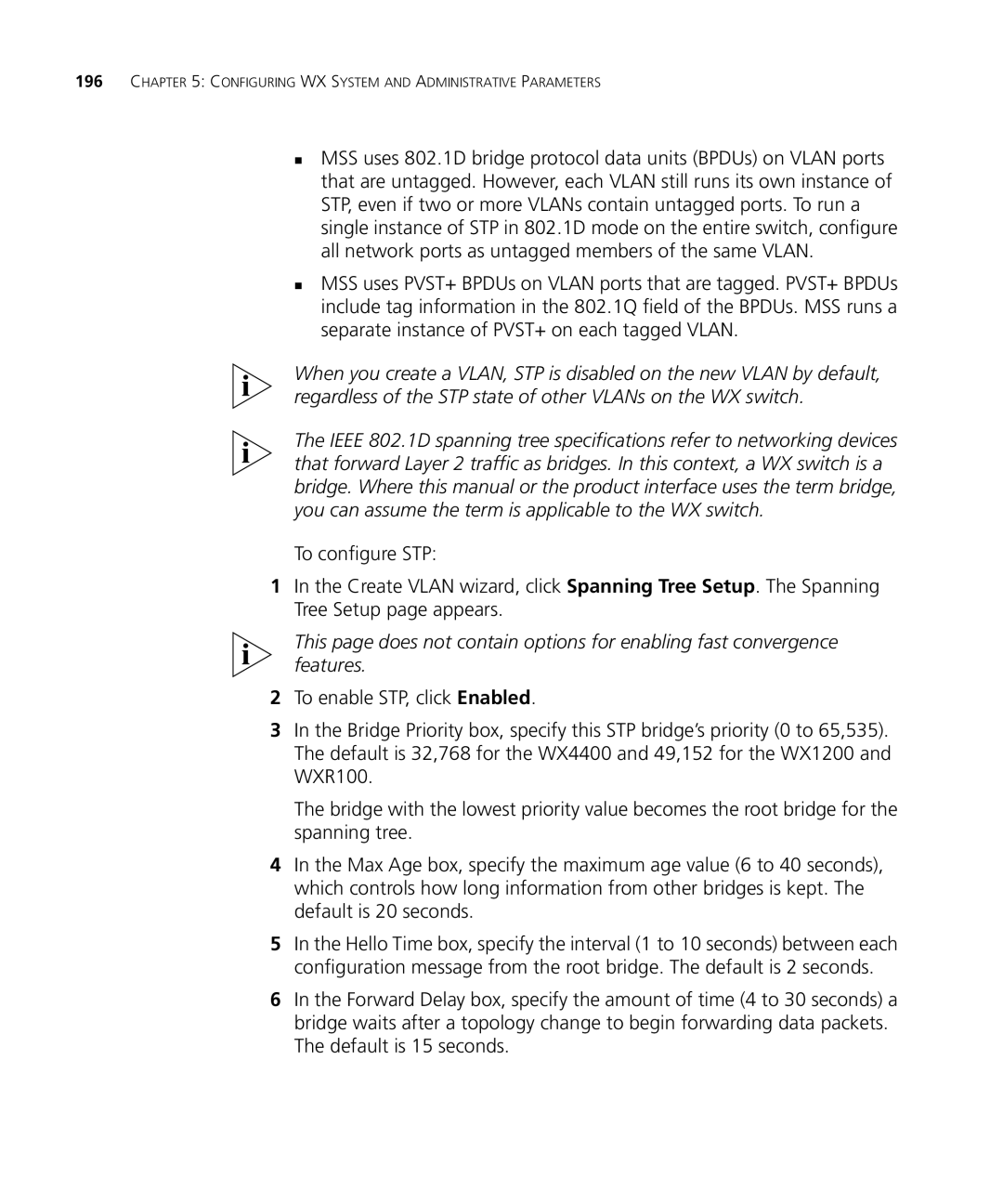 HP Manager Software manual Configuring WX System and Administrative Parameters 