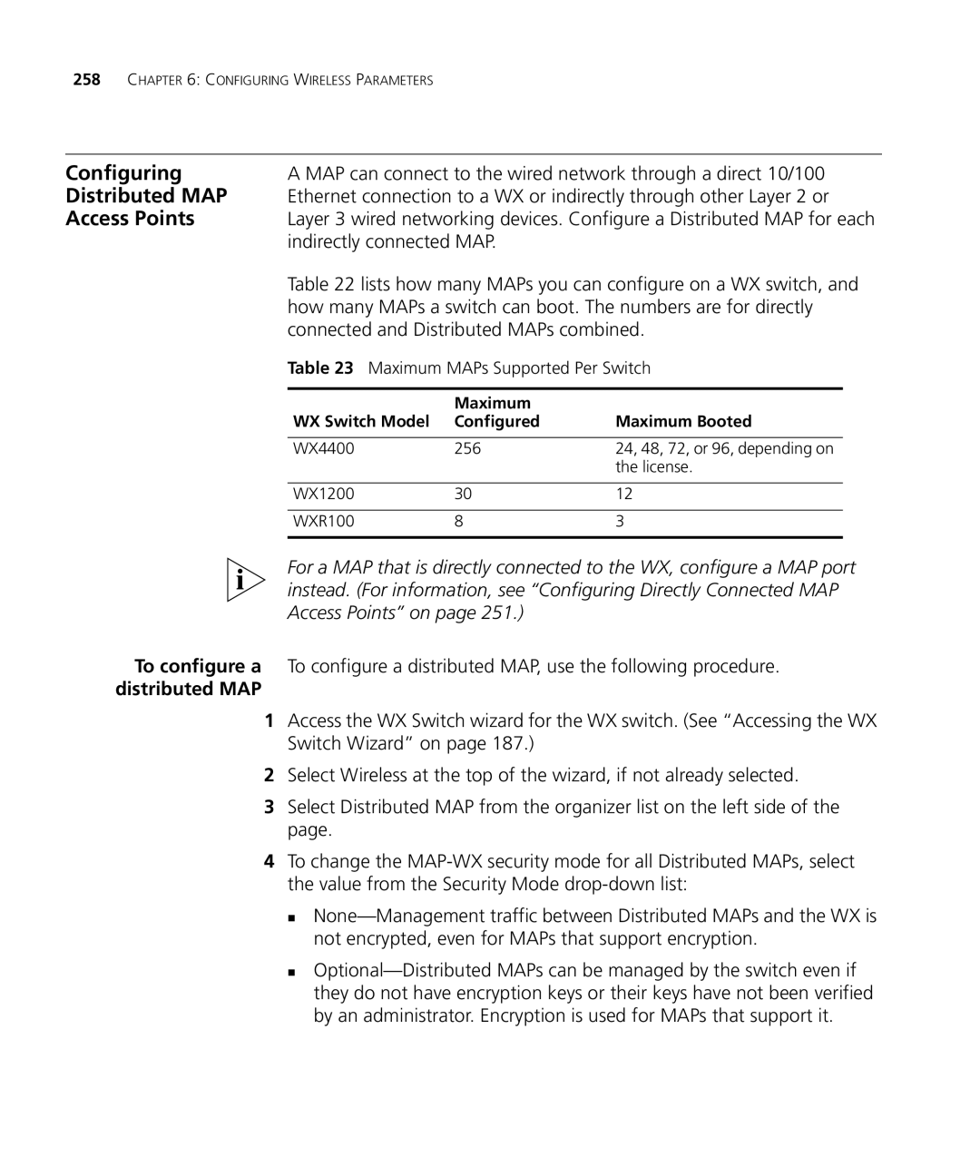 HP Manager Software manual Distributed MAP, Access Points, Indirectly connected MAP 