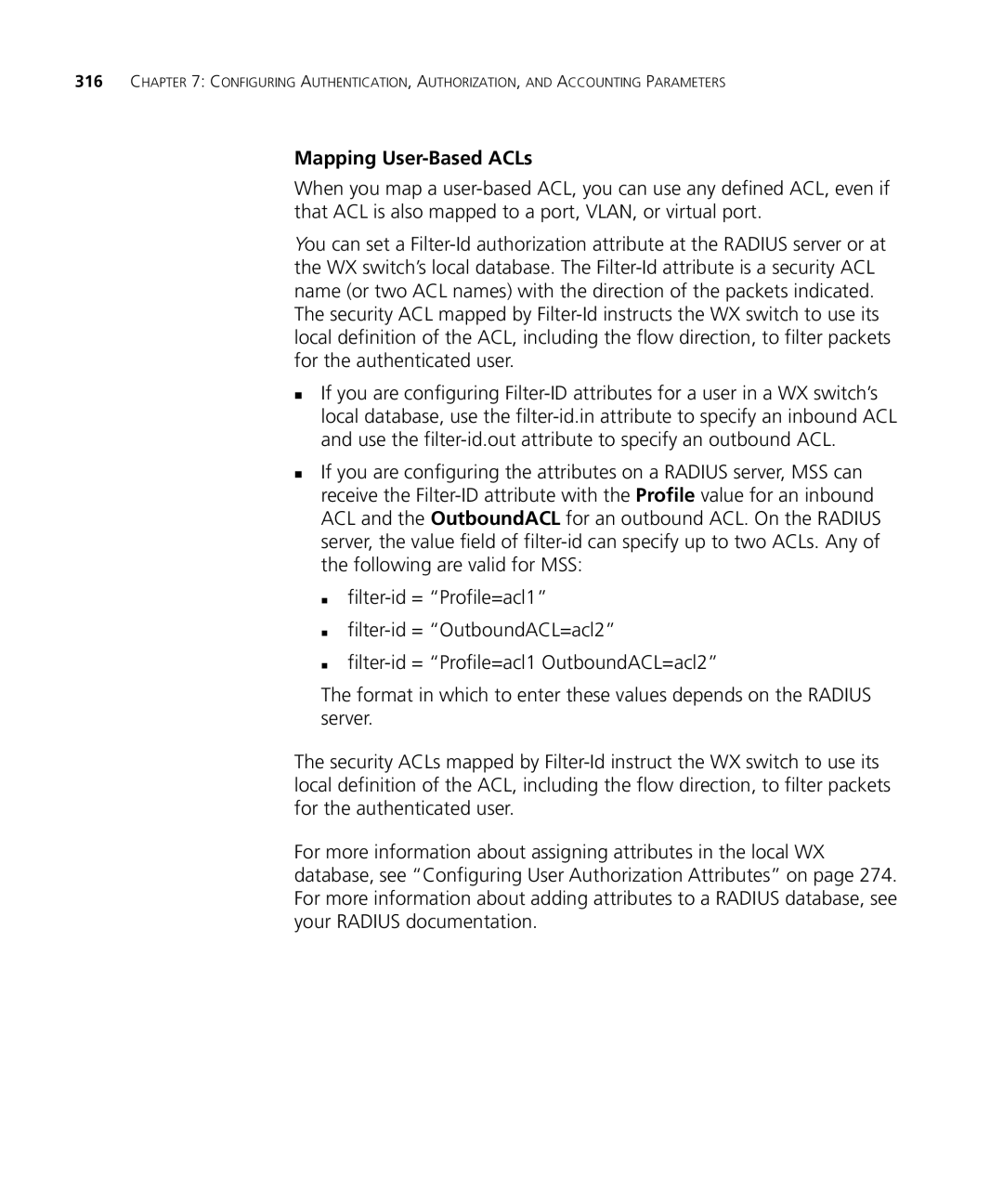 HP Manager Software manual Mapping User-Based ACLs 