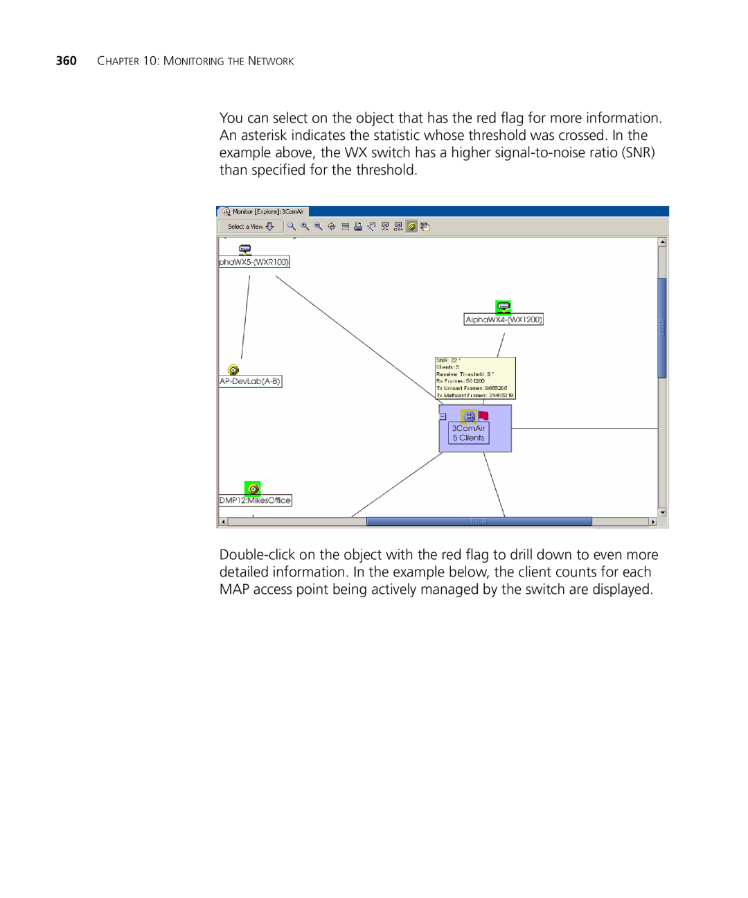 HP Manager Software manual Monitoring the Network 