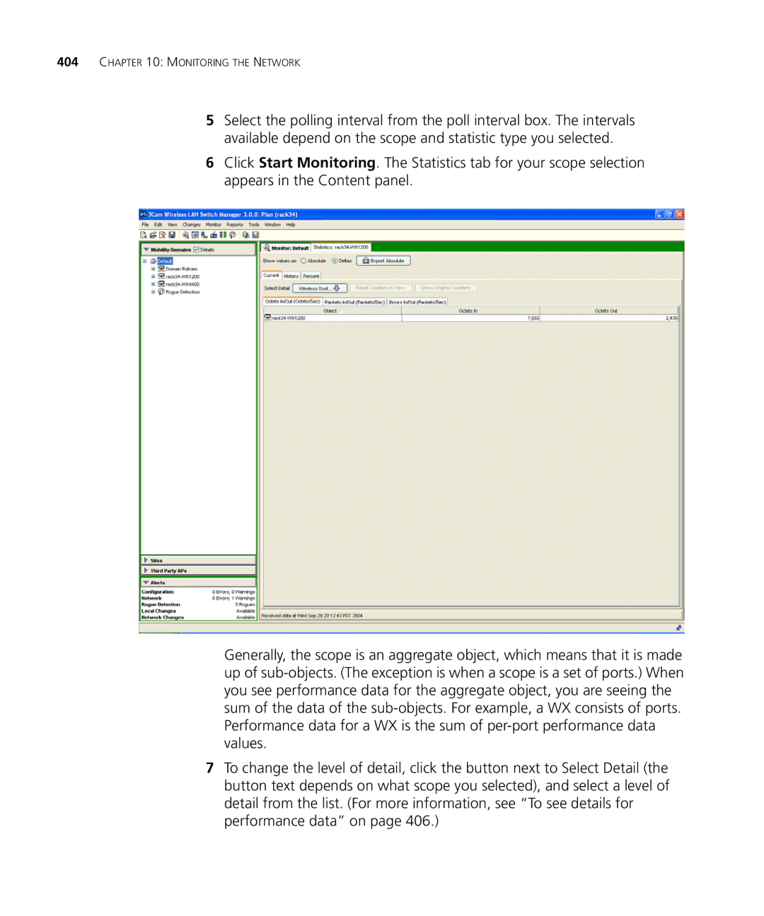 HP Manager Software manual Monitoring the Network 