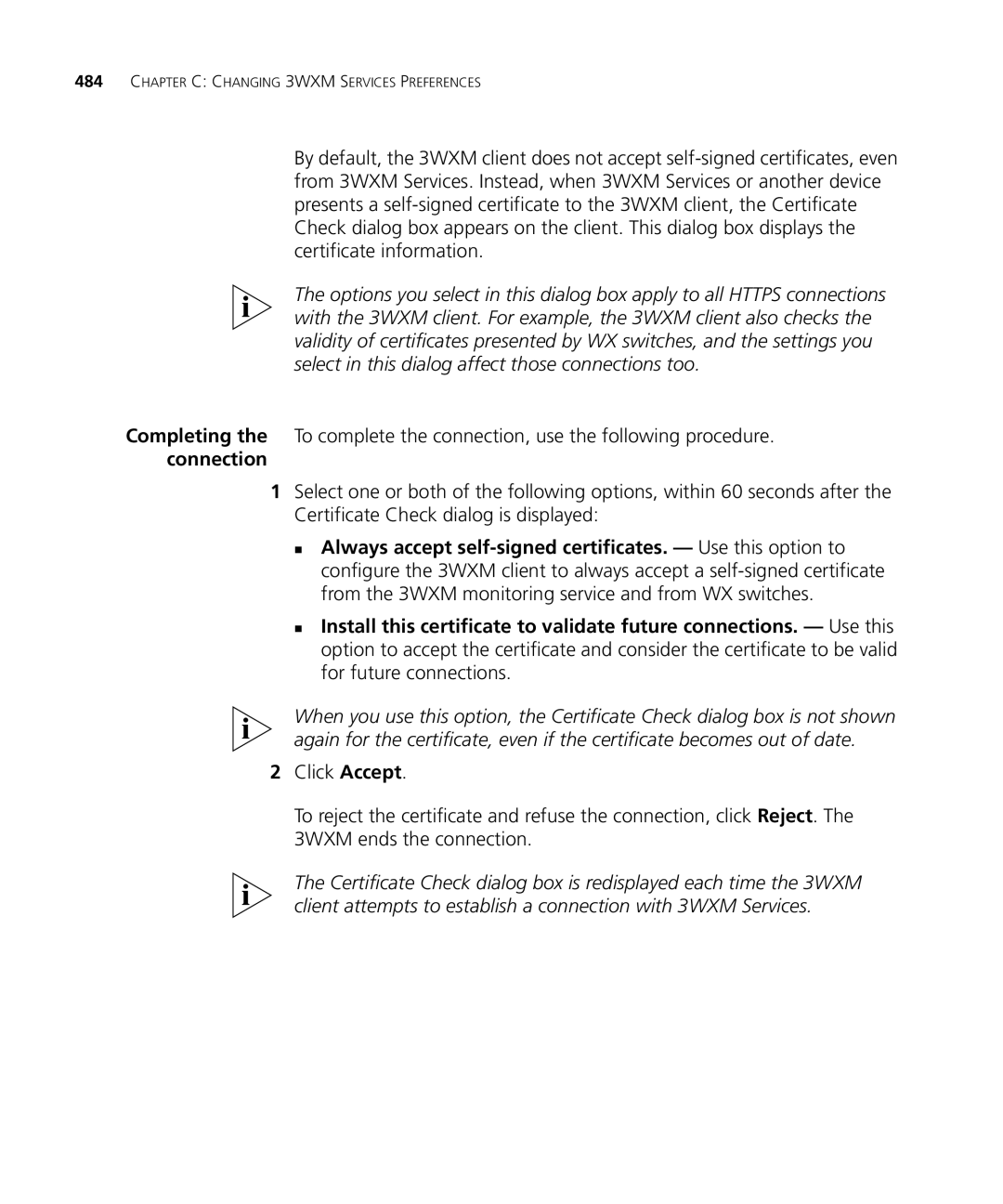 HP Manager Software manual Chapter C Changing 3WXM Services Preferences 