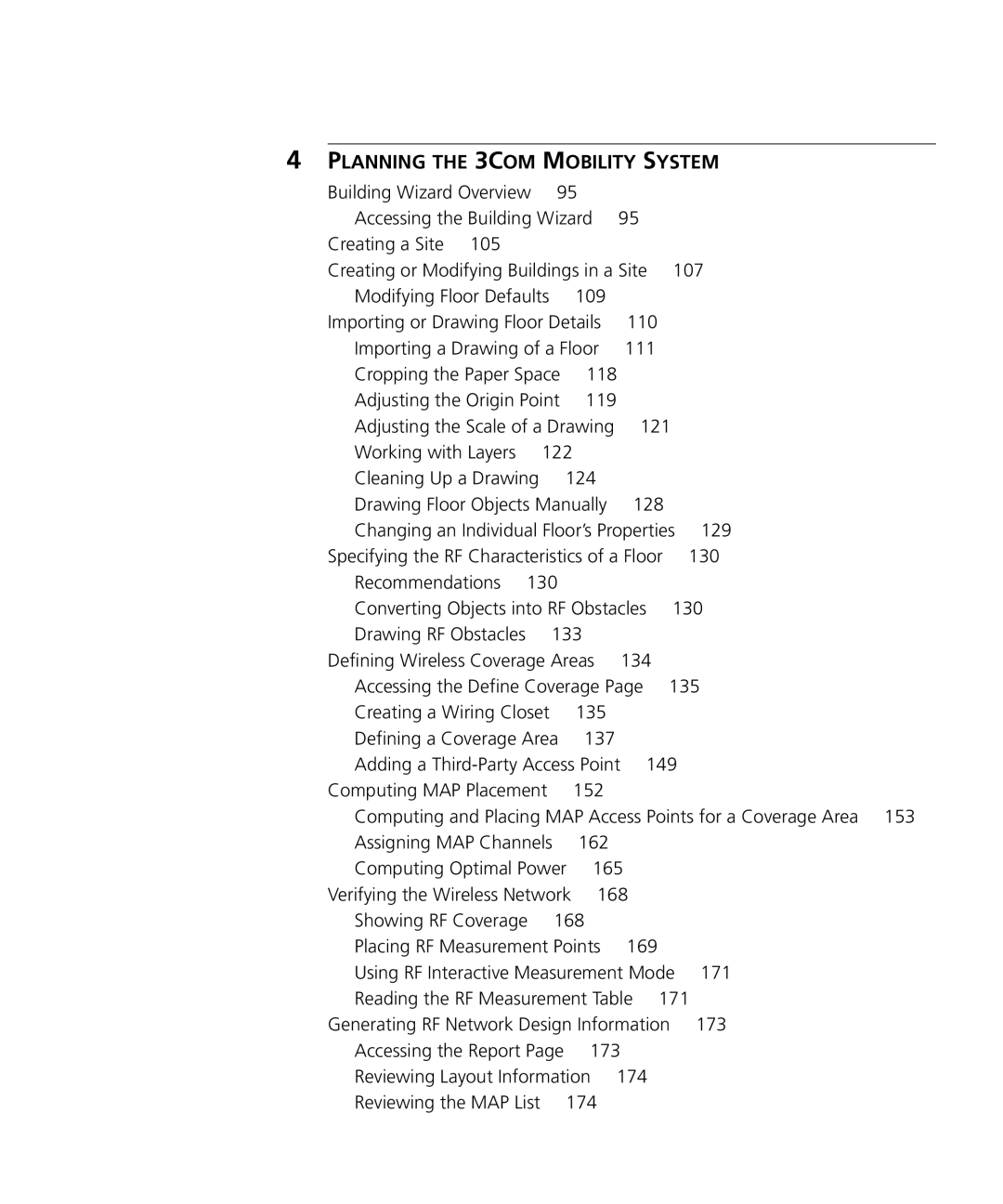 HP Manager Software manual Planning the 3COM Mobility System, 130 