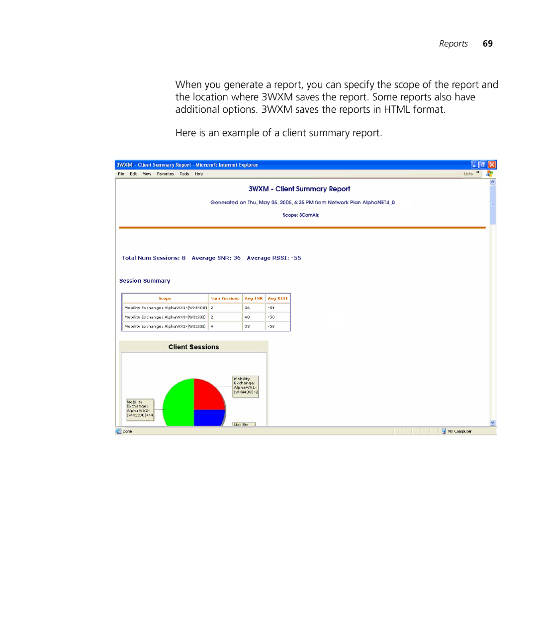 HP Manager Software manual Reports 