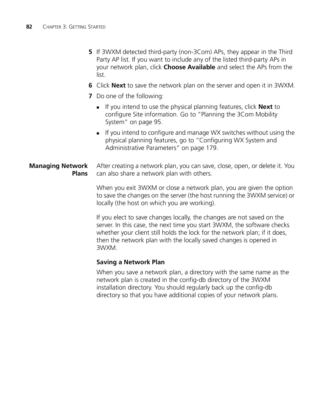 HP Manager Software manual Saving a Network Plan 