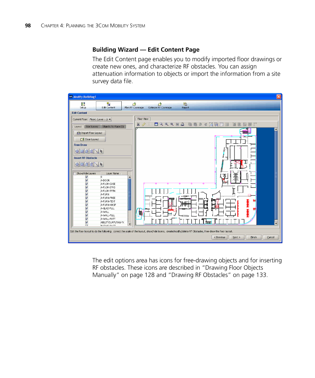 HP Manager Software manual Building Wizard Edit Content 