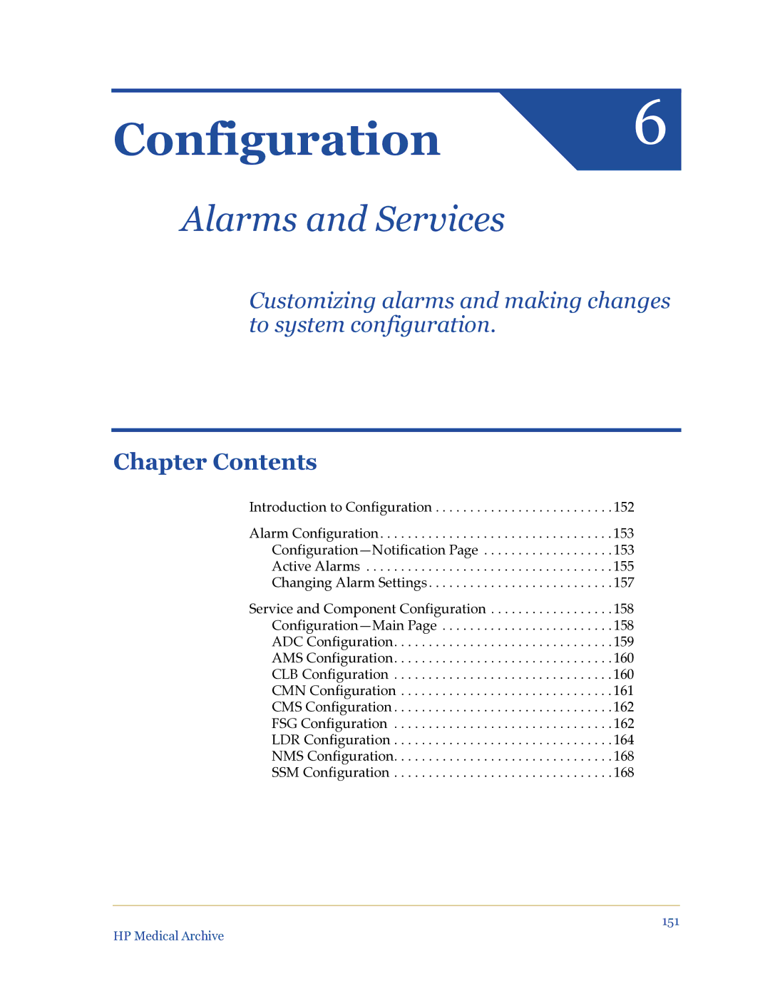 HP Medical Archive Solution manual Configuration 