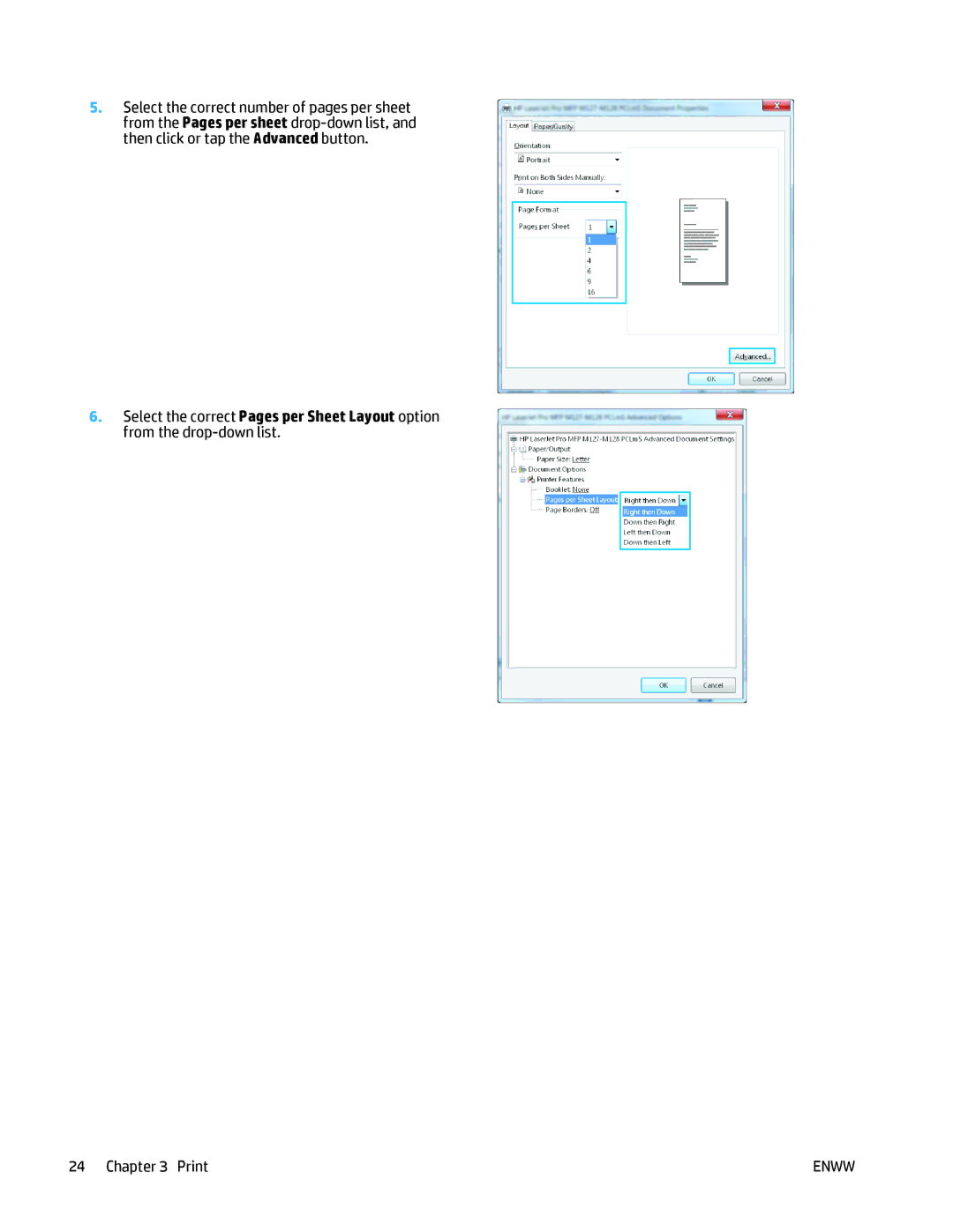 HP MFP M125 manual Print 