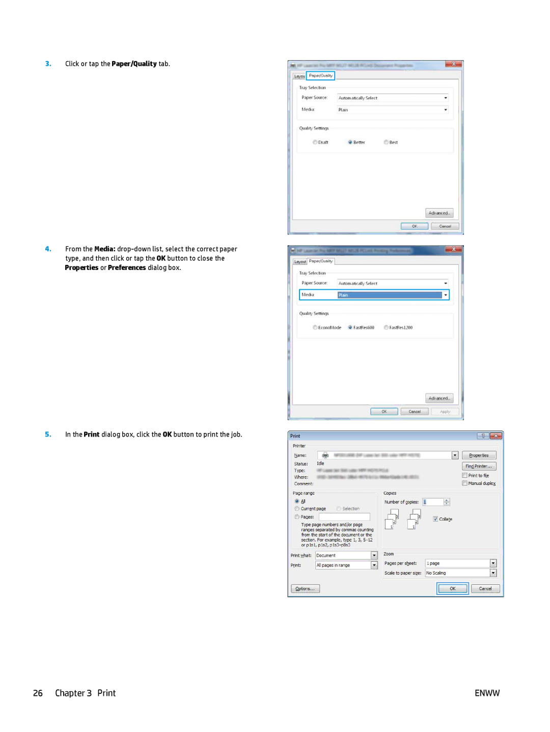 HP MFP M127fw, MFP M127fn manual Print 