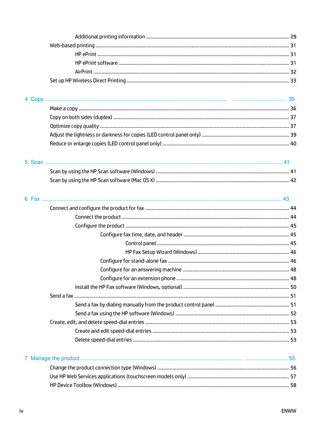 HP MFP M127fw, MFP M127fn manual Additional printing information, HP ePrint HP ePrint software AirPrint 