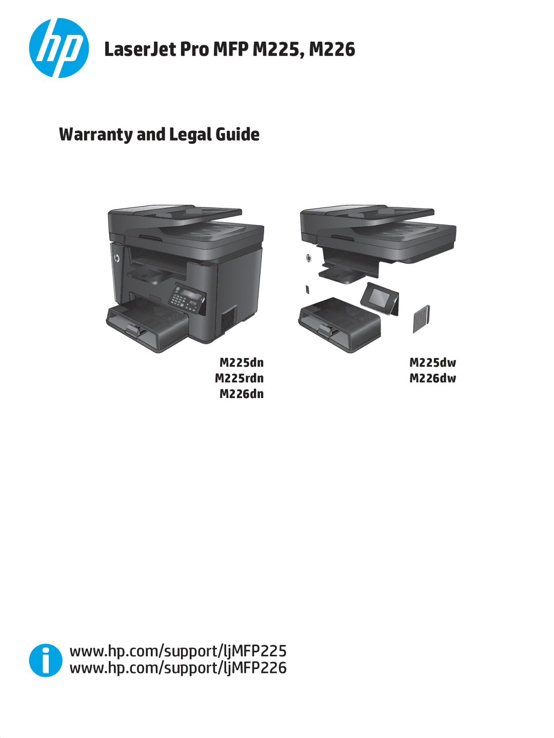 HP MFP M225dn, MFP M225dw manual 