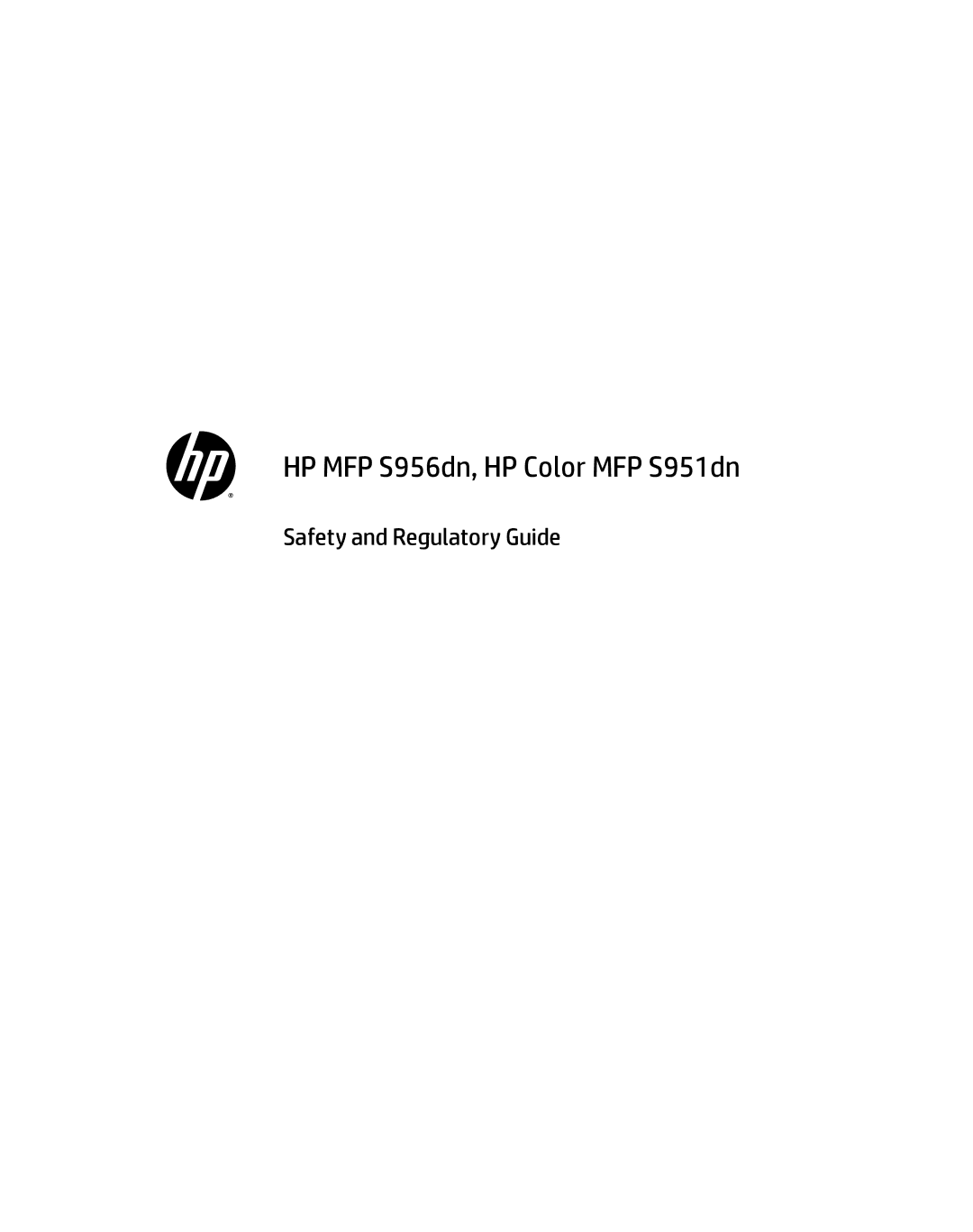 HP MFP S900 manual HP MFP S956dn, HP Color MFP S951dn 