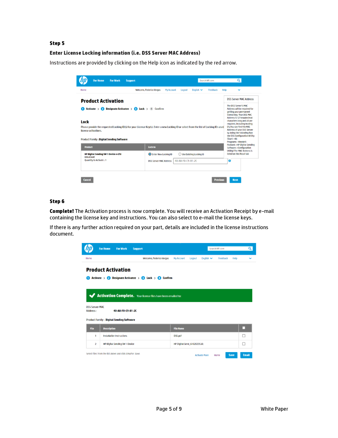 HP MFP Sending Software 4.25 manual Step 