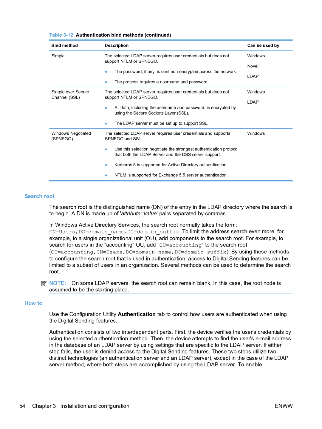 HP MFP Sending Software 4.9X manual Search root, How to 