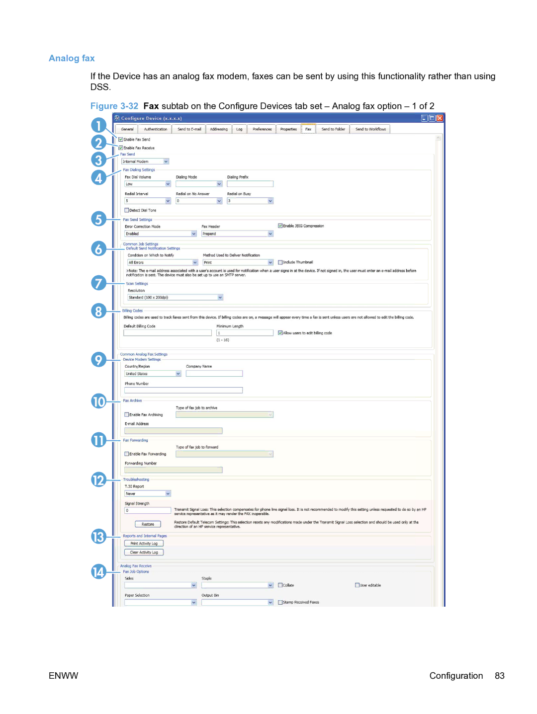 HP MFP Sending Software 4.9X manual Analog fax 