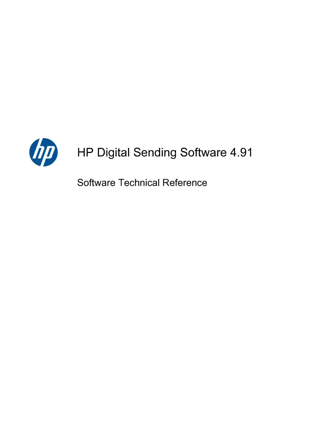 HP MFP Sending Software 4.9X manual HP Digital Sending Software 