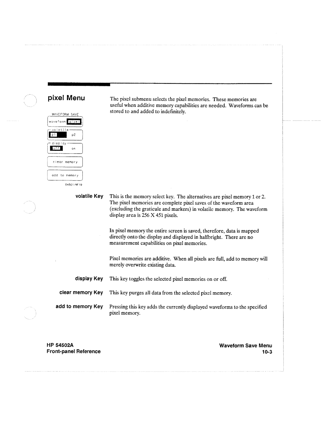 HP Microscope & Magnifier 54502A manual 