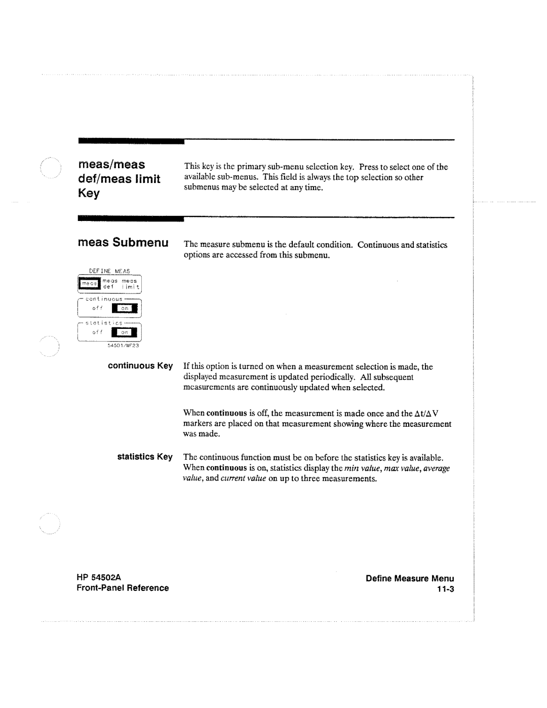 HP Microscope & Magnifier 54502A manual 